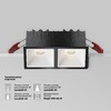 Миниатюра фото встраиваемый светодиодный светильник maytoni alfa led dl043-02-10w4k-sq-b-1 | 220svet.ru